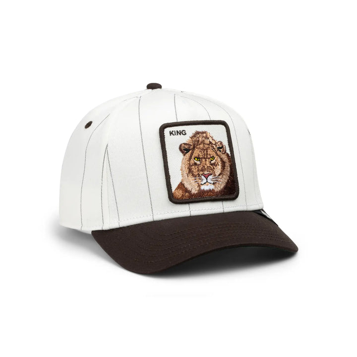 Goorin Pinstripe Lion Trucker Cap - Mineral Grey