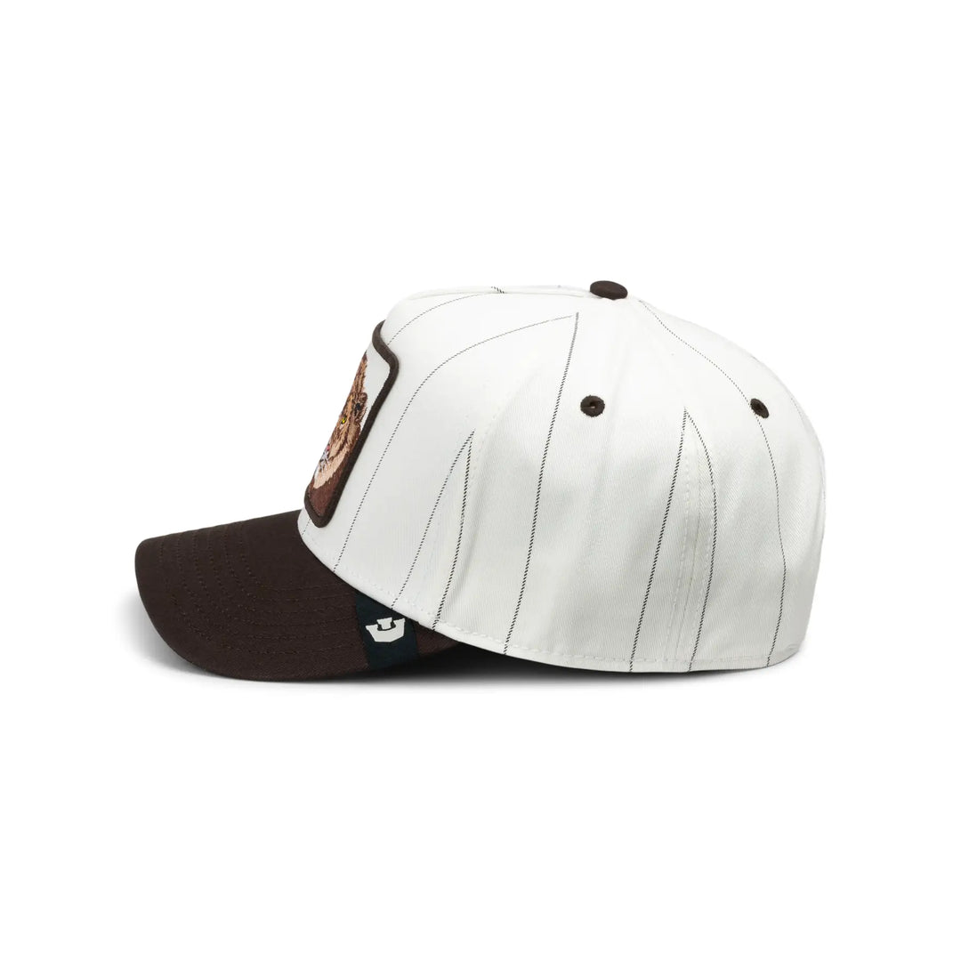 Goorin Pinstripe Lion Trucker Cap - Mineral Grey