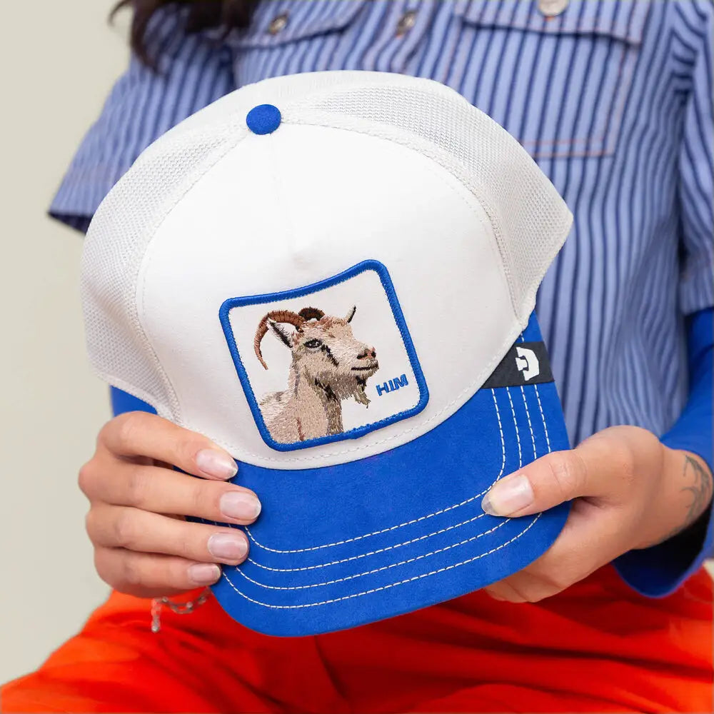 Gooring Bros Suede Goat Cap - Digital / Royal