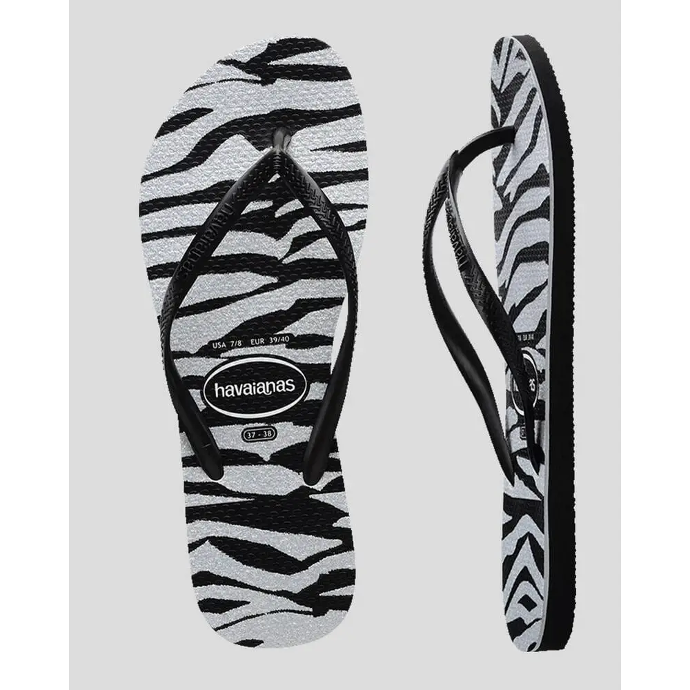 Havaianas Slim Animals Glitter Jandals 