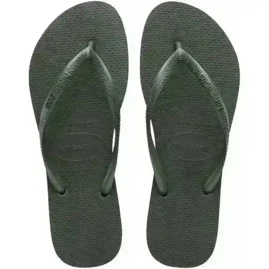 Havaianas Slim Basic Jandals Green Olive 35 / 36 Brazil 