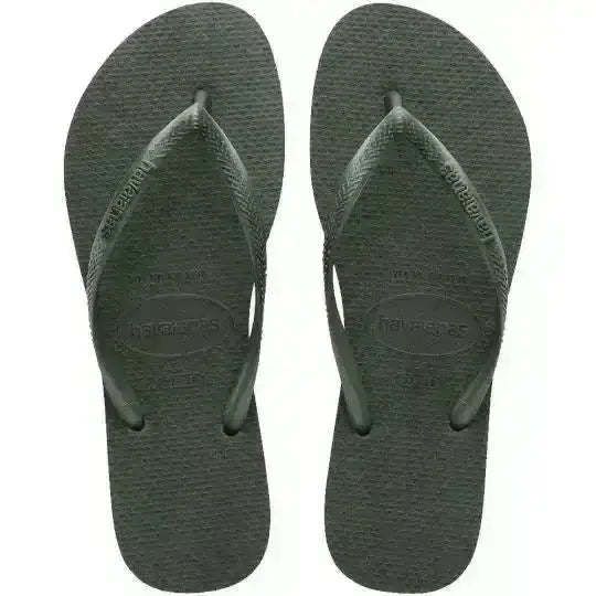 Havaianas Slim Basic Jandals Green Olive 35 / 36 Brazil 