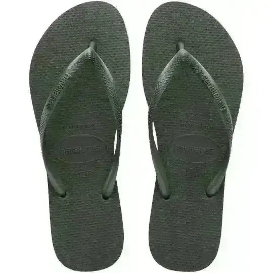 Havaianas Slim Basic Jandals Green Olive 35 / 36 Brazil 