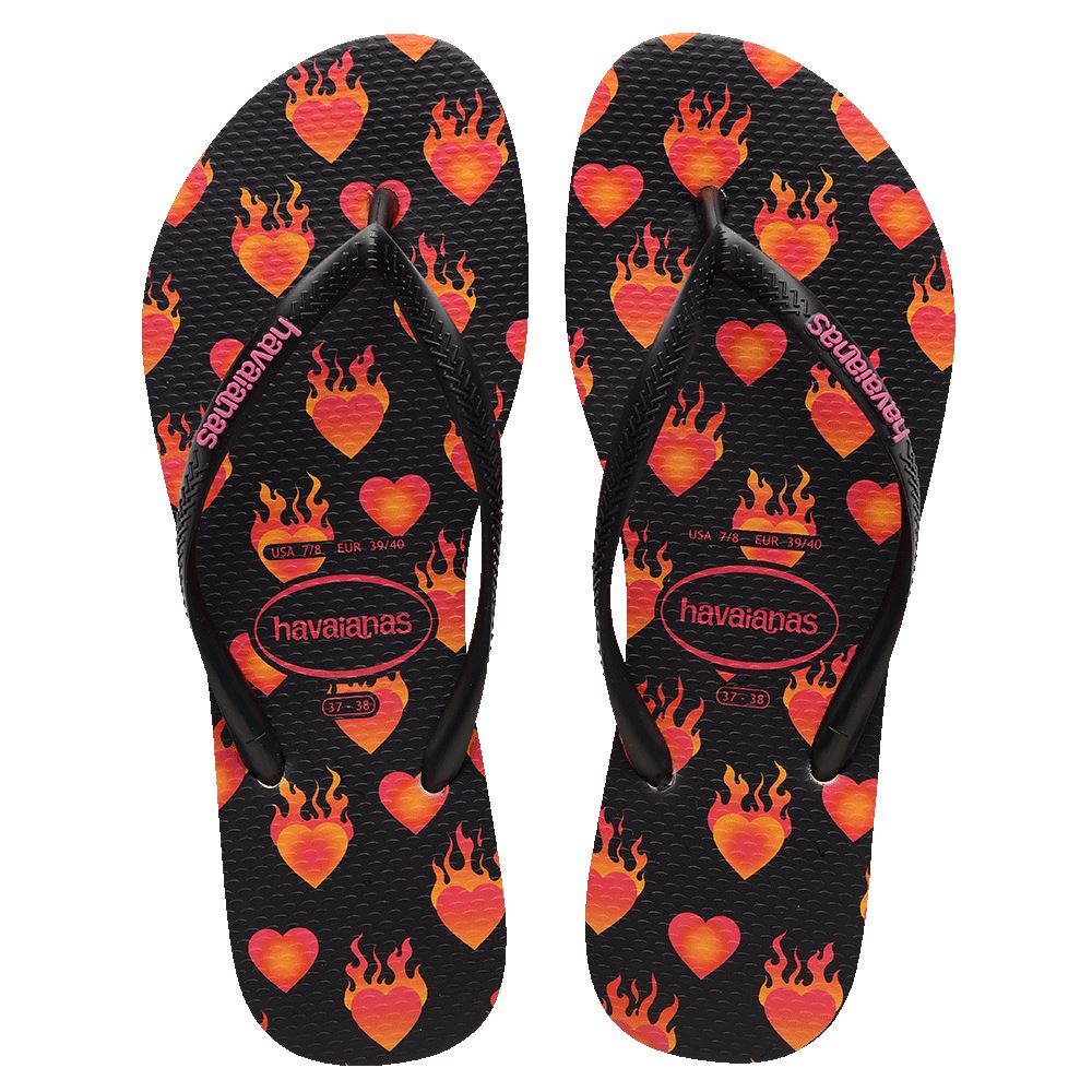 Havaianas Slim Hearts on Fire Jandals 