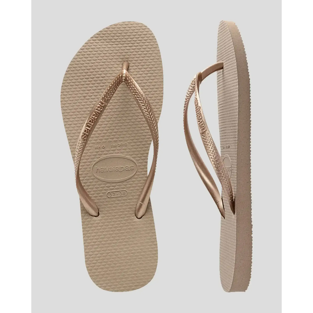 Havaianas Slim Jandals Rose Gold 41/42 Brazil 