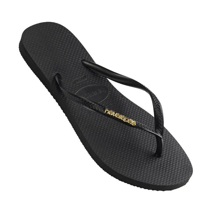Havaianas Slim Logo Metallic Jandals 