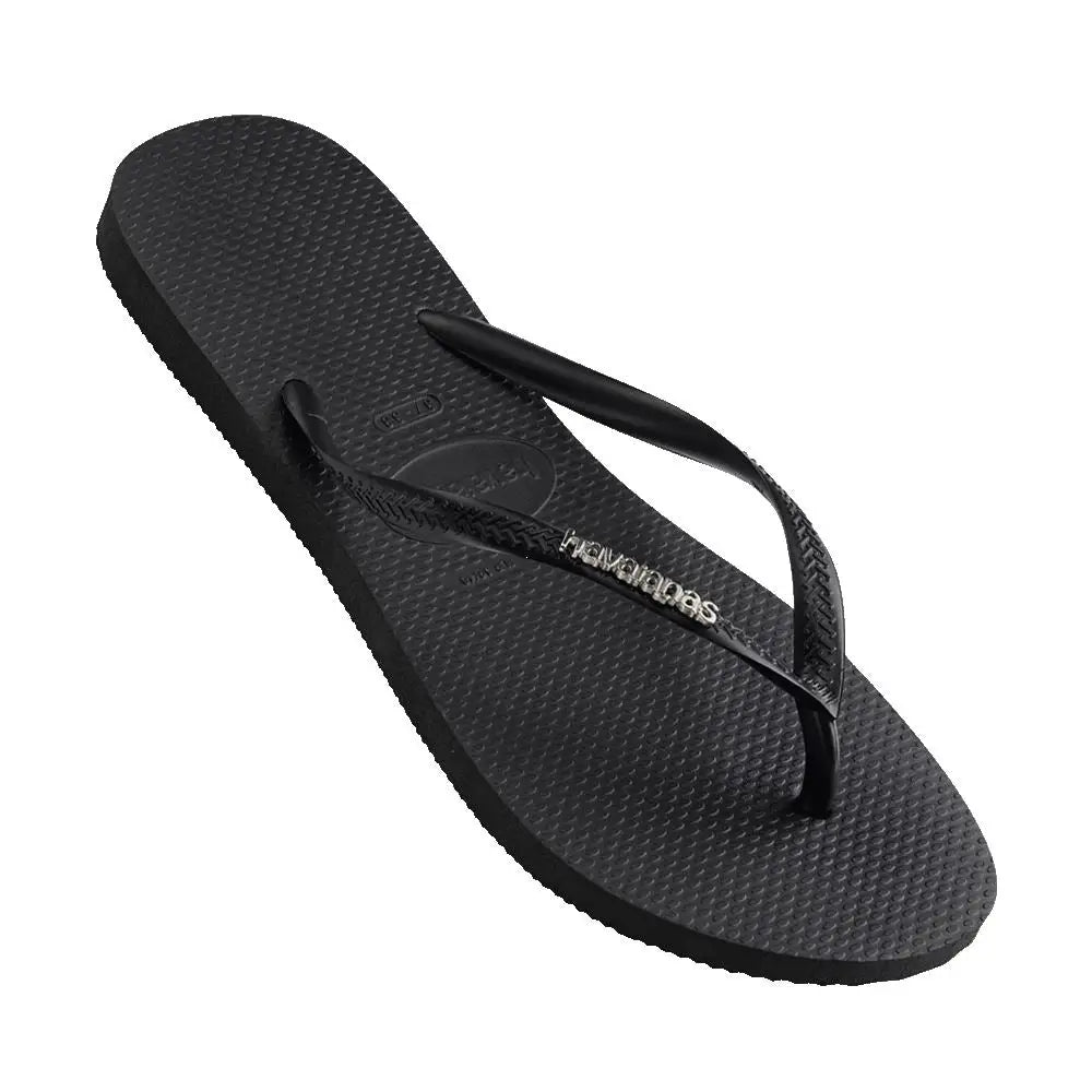 Havaianas Slim Logo Metallic Jandals 