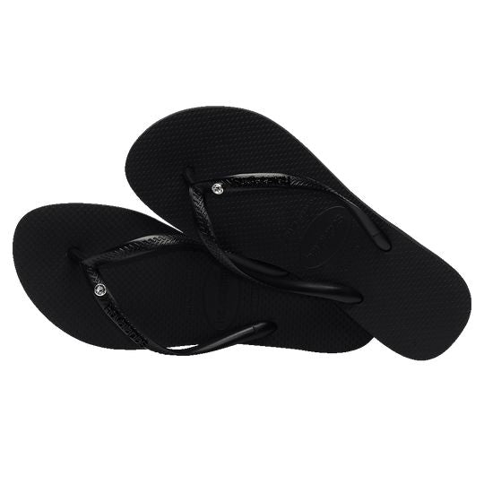 Havaianas Slim Logo Swarovski II Crystal Jandals 