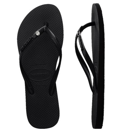Havaianas Slim Logo Swarovski II Crystal Jandals 