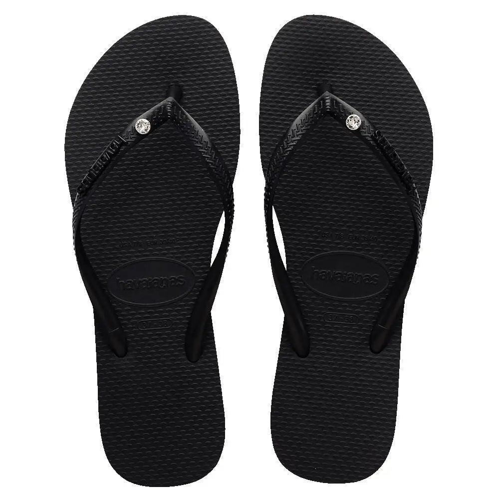 Havaianas Slim Logo Swarovski II Crystal Jandals 