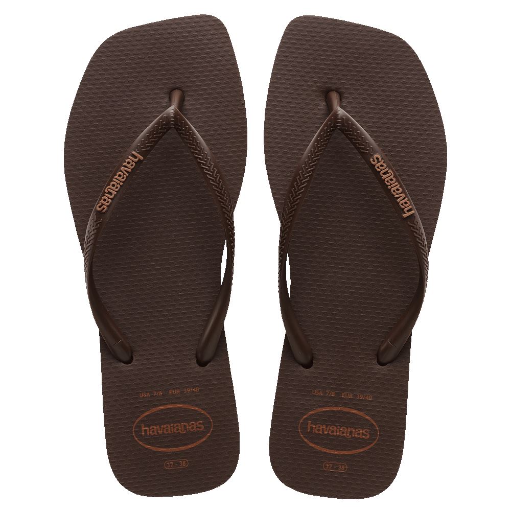 Havaianas Slim Square Logo Pop Jandals 