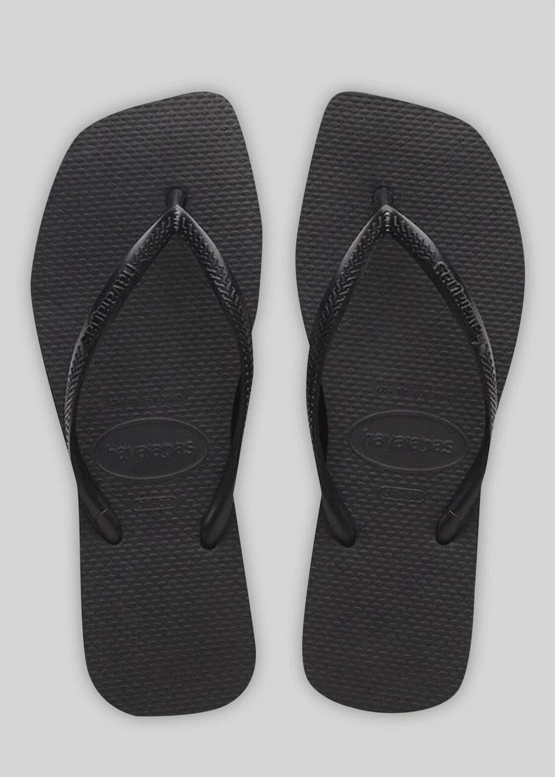 Havaianas Slim Square Solid Jandals - Black 