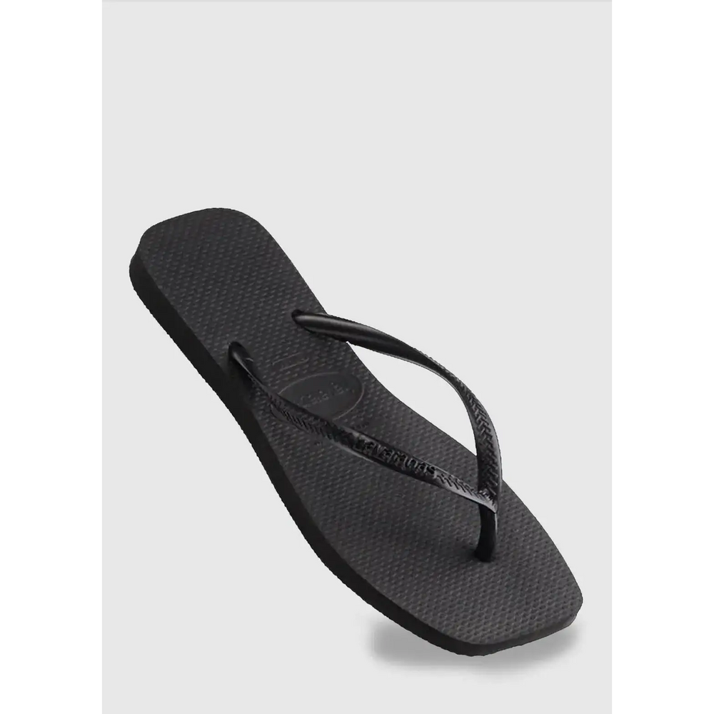Havaianas Slim Square Solid Jandals - Black 