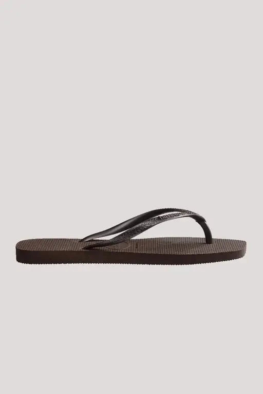 Havaianas Slim Square Solid Jandals - Brown 