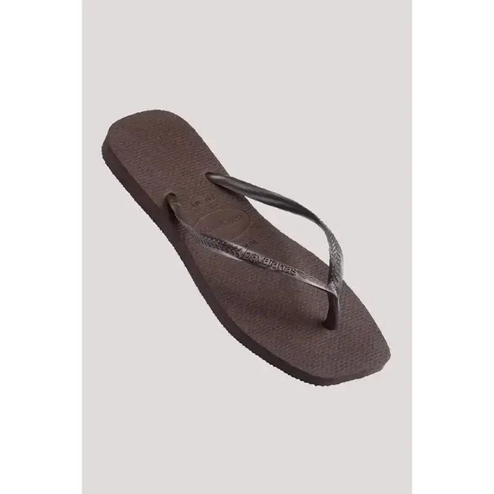 Havaianas Slim Square Solid Jandals - Brown 