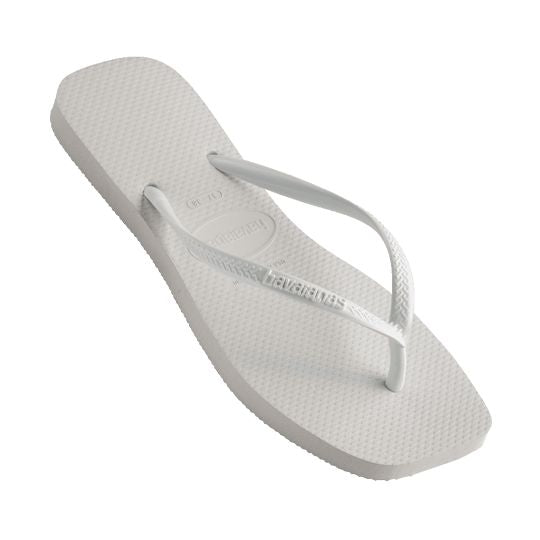 Havaianas Slim Square Solid Jandals - White 