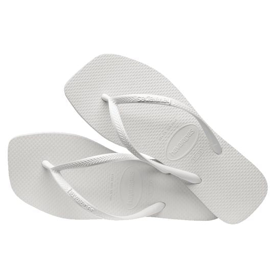 Havaianas Slim Square Solid Jandals - White 