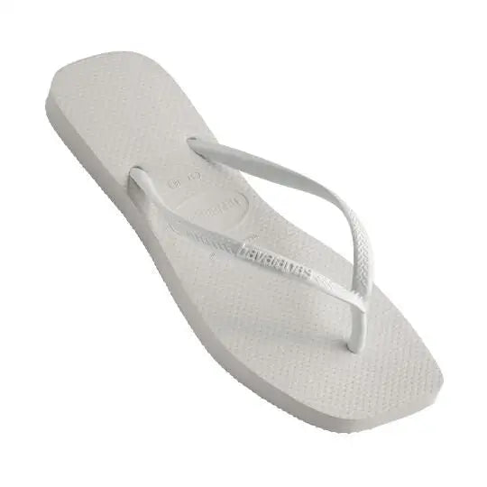 Havaianas Slim Square Solid Jandals - White 