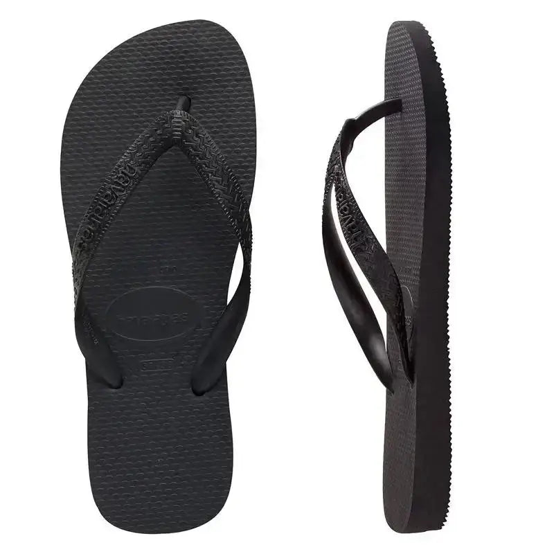 HAVAIANAS TOP JANDALS BLACK 33/34 BRAZIL 