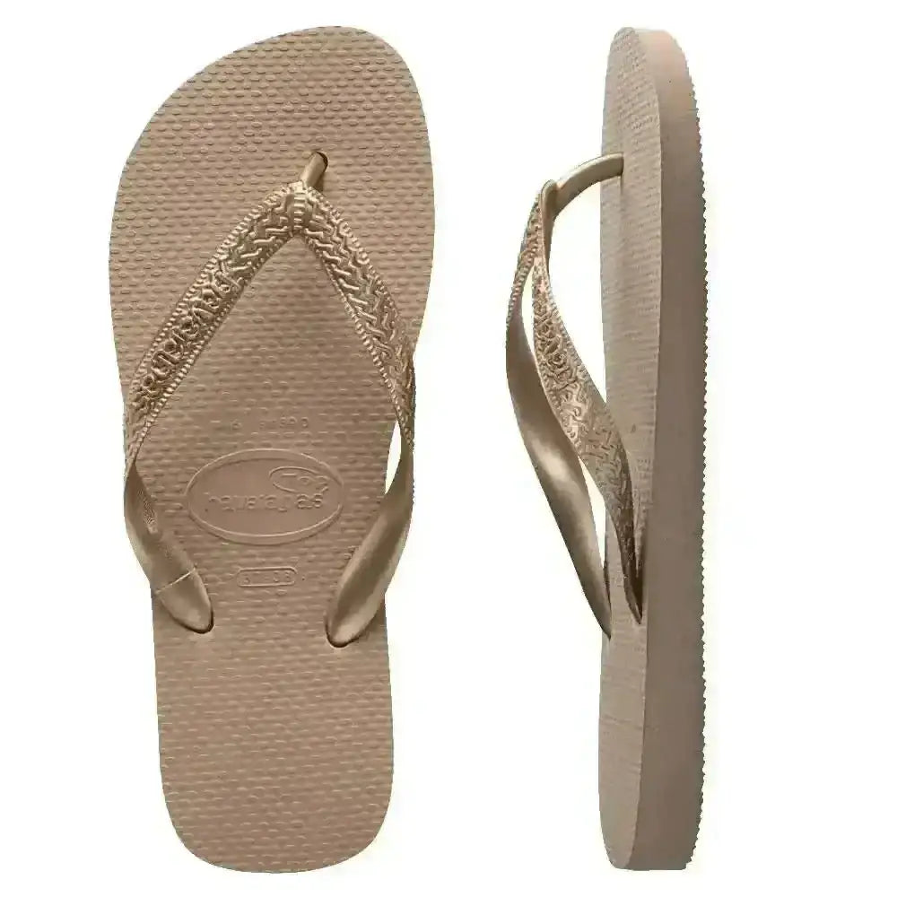 HAVAIANAS TOP JANDALS Rose Gold 43/44 Brazil 