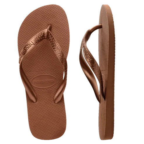 Havaianas Top Jandals Rust / Metallic Copper 33 / 34 Brazil 