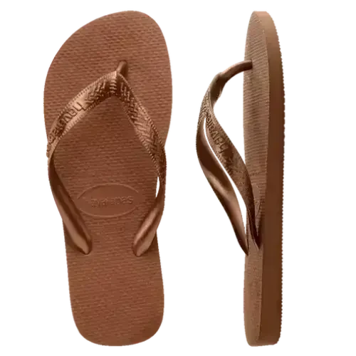 Havaianas Top Jandals Rust / Metallic Copper 33 / 34 Brazil 