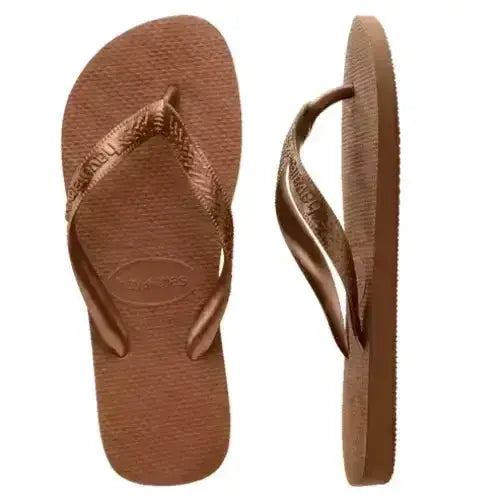 Havaianas Top Jandals Rust / Metallic Copper 33 / 34 Brazil 