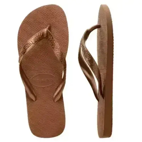 Havaianas Top Jandals Rust / Metallic Copper 33 / 34 Brazil 