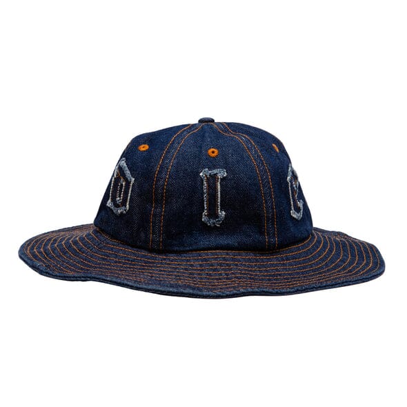 Hoddle Denim Bucket Hat Indigo Wash Denim 