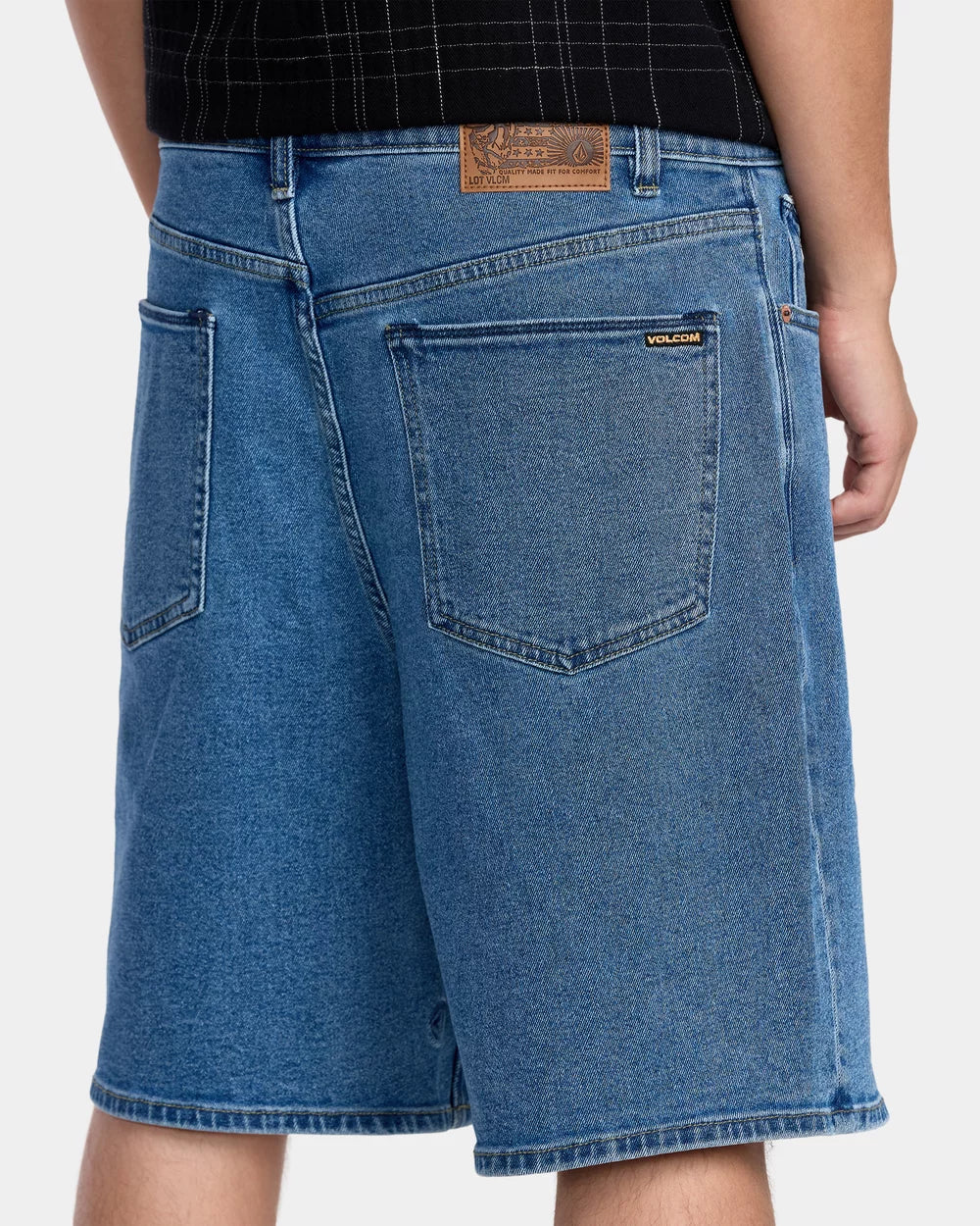 Volcom Billow Denim 22" Shorts - Deep River Blues