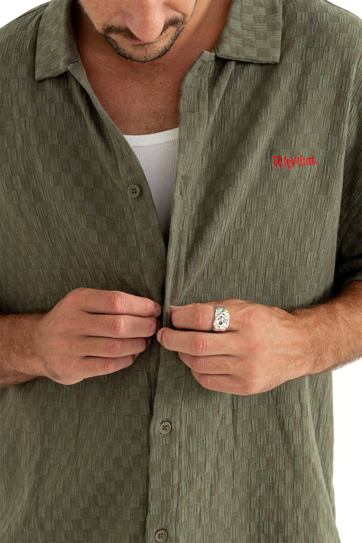 Rhythm Wash Check Relaxed Short Sleeve Shirt