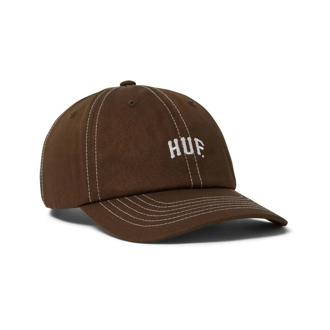 HUF Arch Logo 6-Panel Curved Visor Hat Bison 