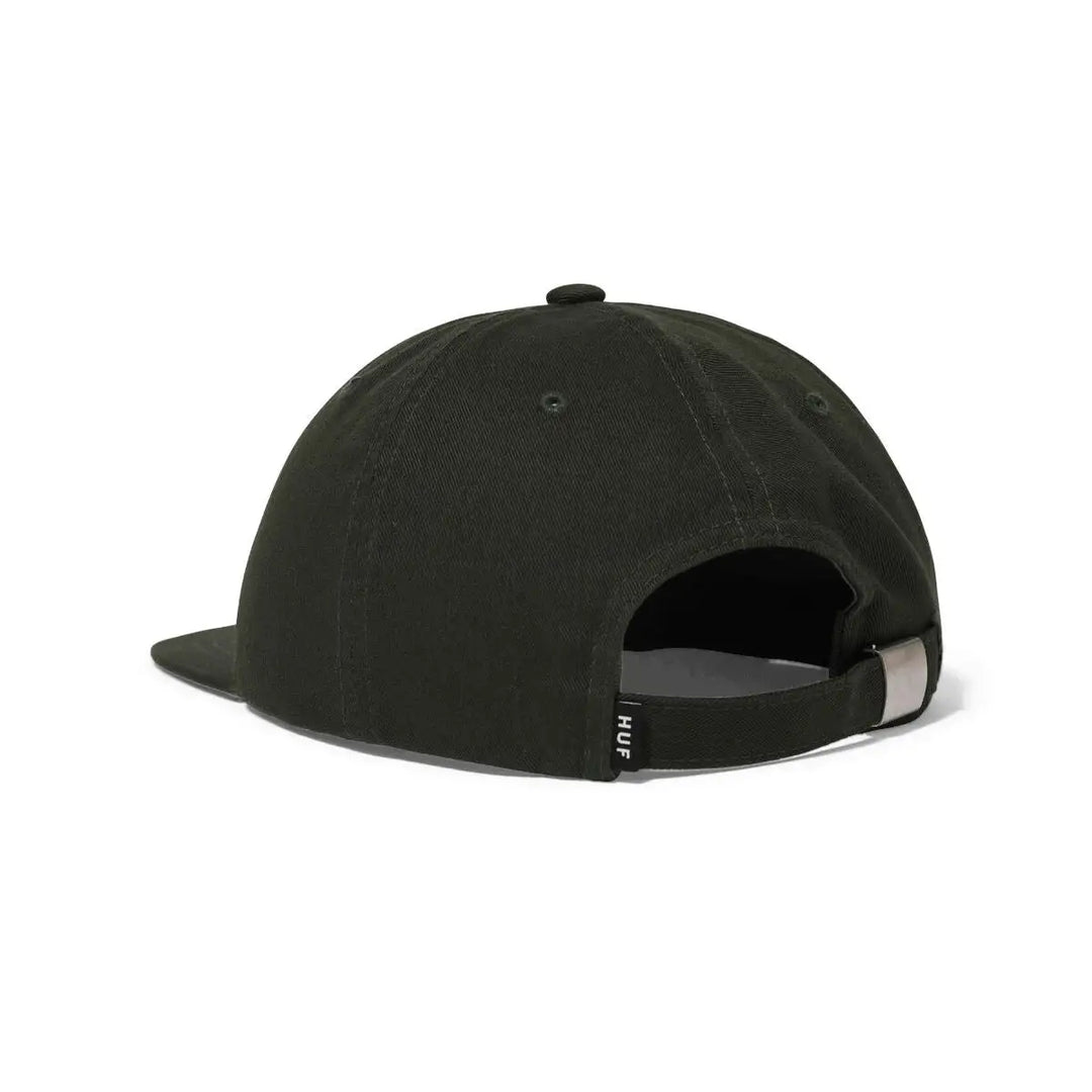 HUF Distressed Logo 5-Panel Strapback Hat 
