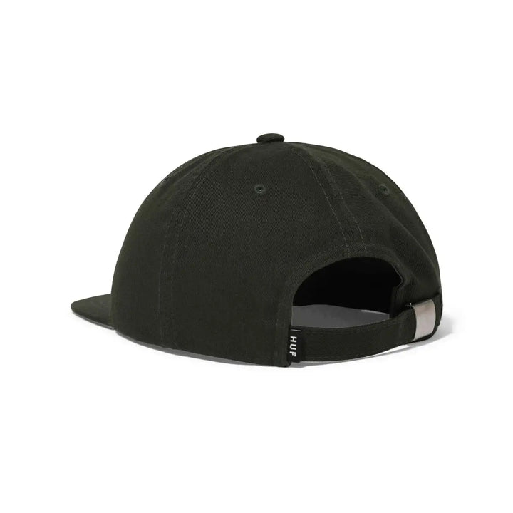 HUF Distressed Logo 5-Panel Strapback Hat 