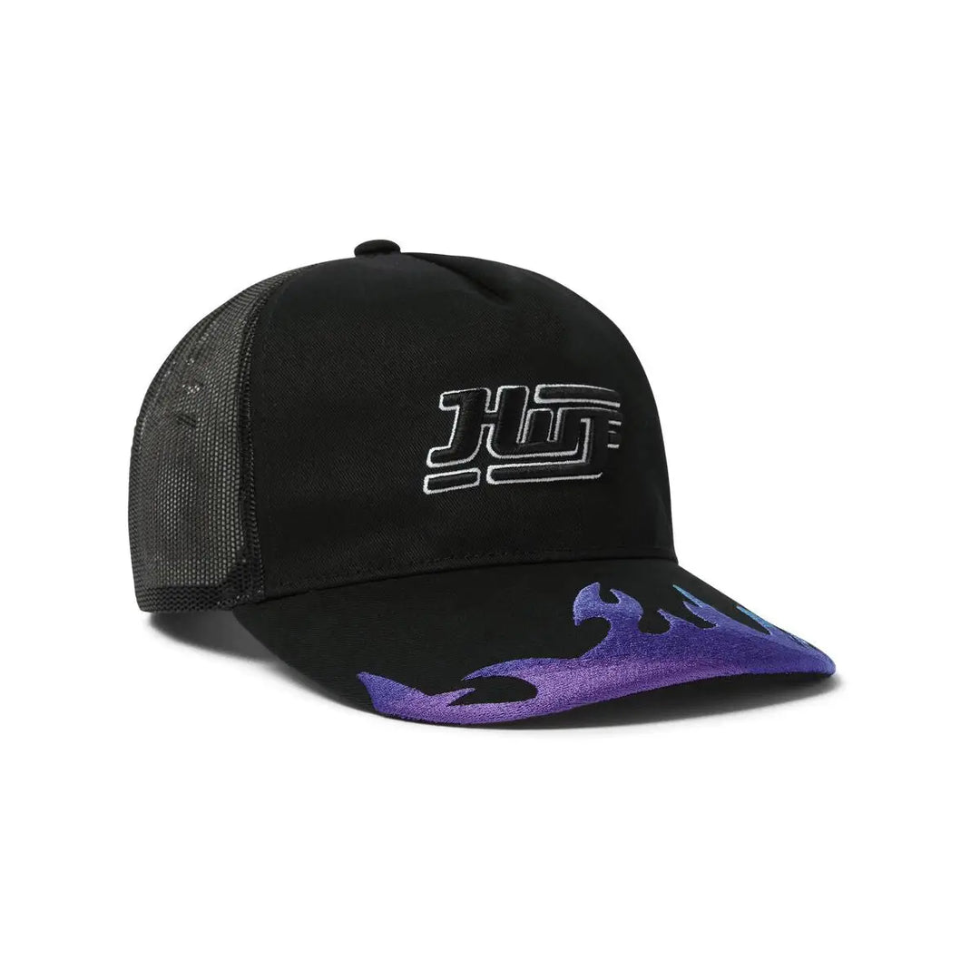 HUF Exhaust Trucker Hat Black 