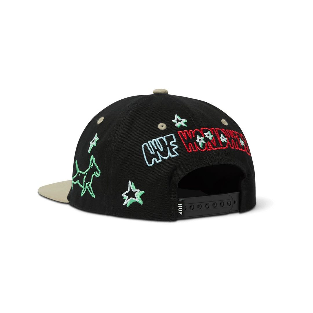 HUF Fetch 6 Panel Snapback Hat 