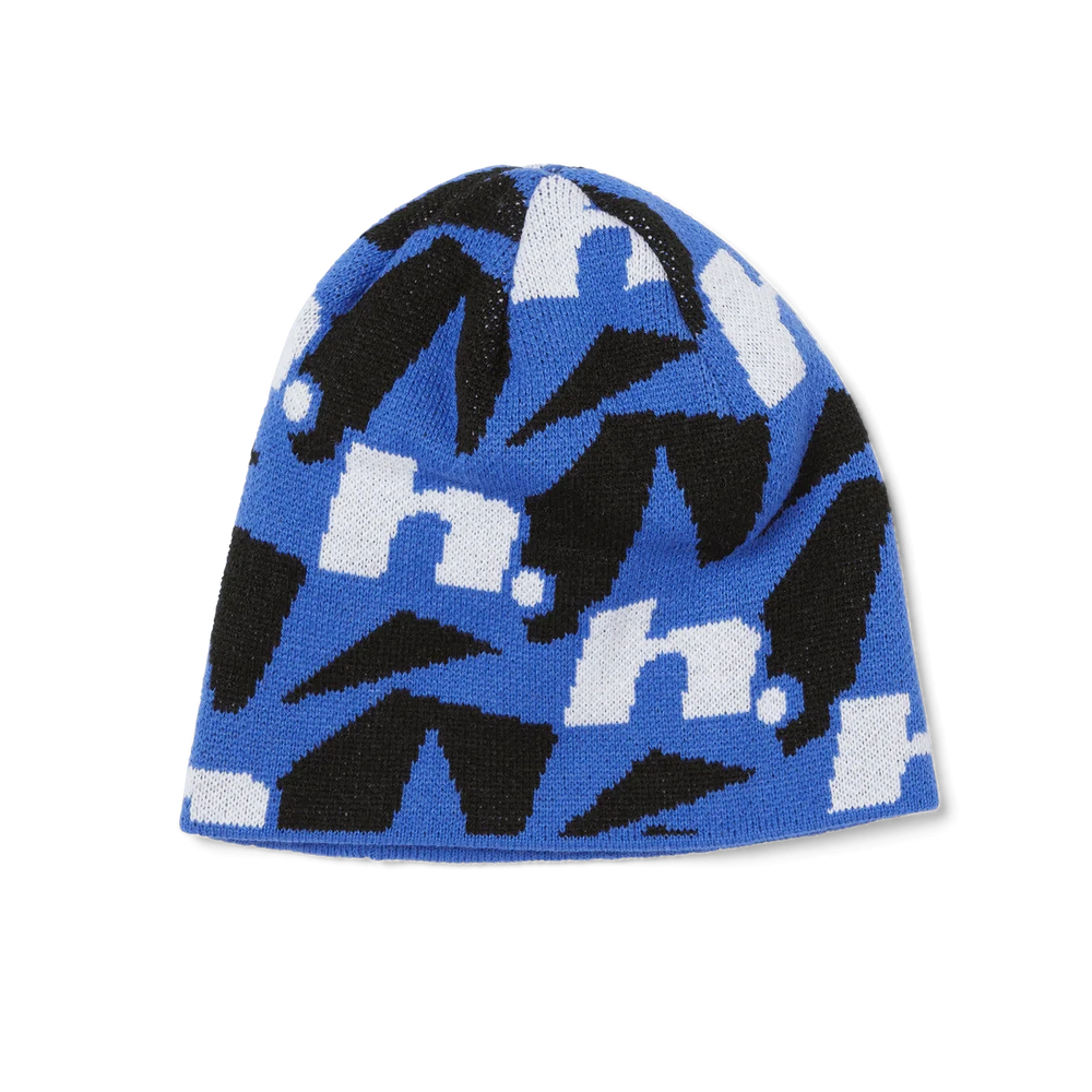 HUF H Star Repeat Skull Beanie Royal Blue 