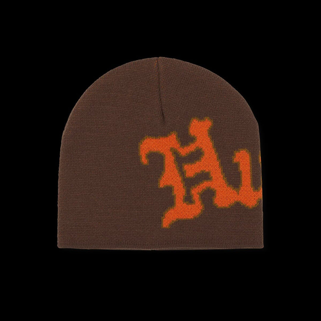HUF Noble Skull Beanie Chocolate 