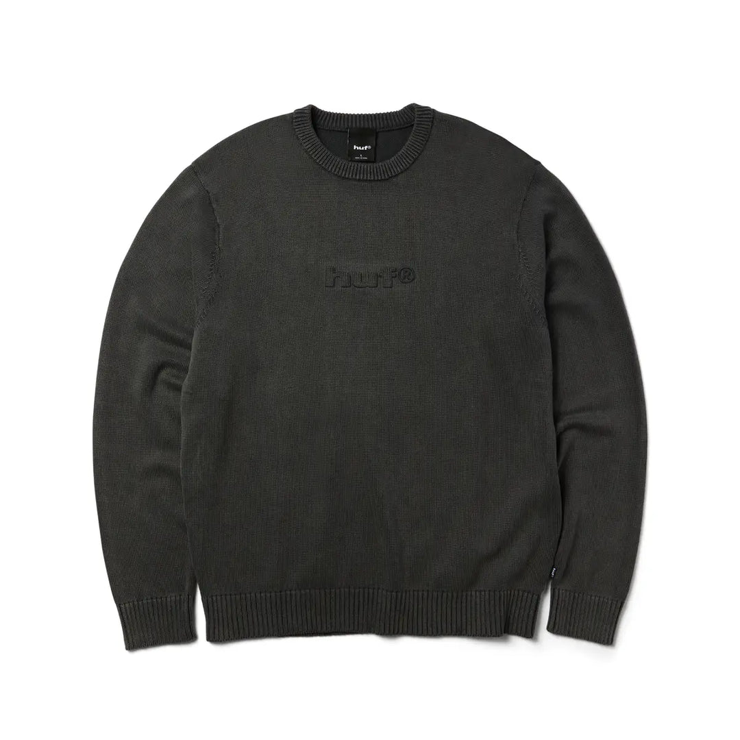 HUF Pacific Wash Embossed Crewneck Sweater