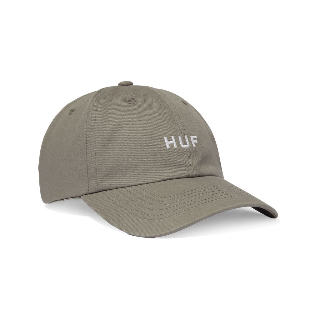 HUF Set OG Curved 6 Panel Hat Light Grey 