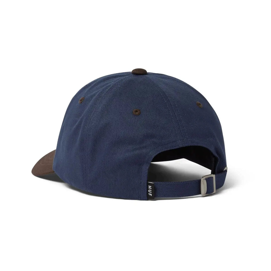 HUF Stretch Logo 6 Panel Curved Visor Hat 