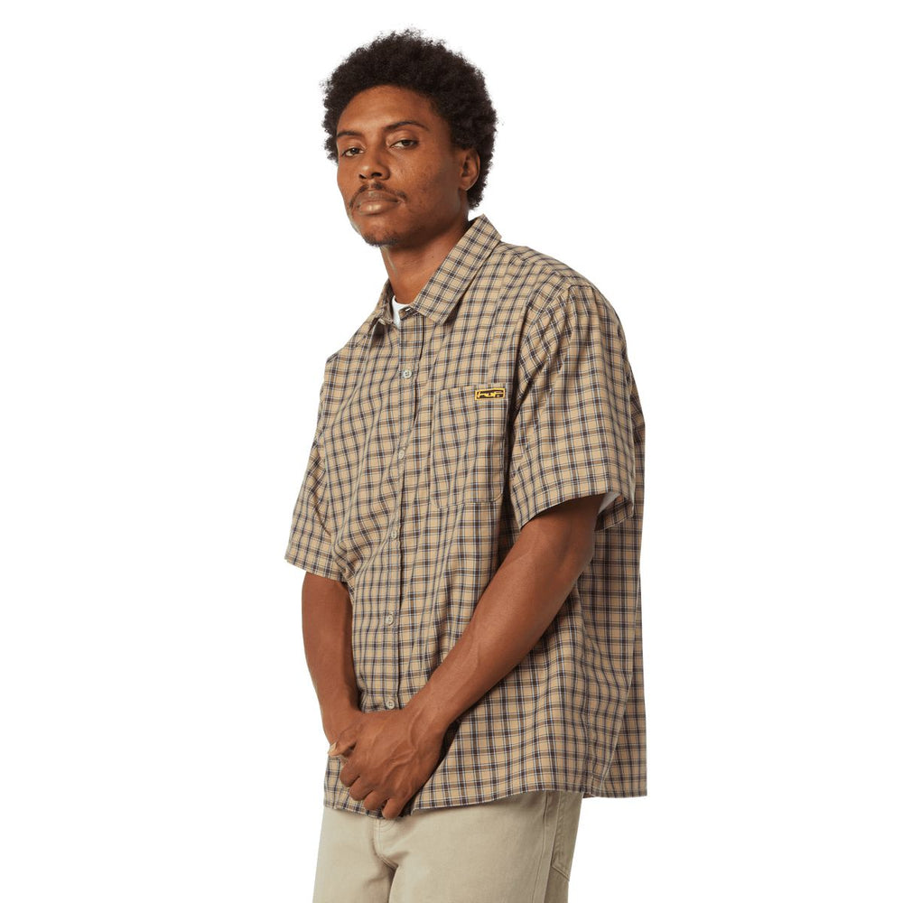 HUF Stretch Micro Plaid Shirt 
