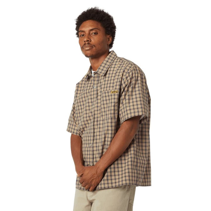 HUF Stretch Micro Plaid Shirt 