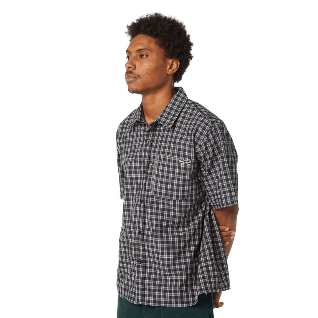 HUF Stretch Micro Plaid Shirt 