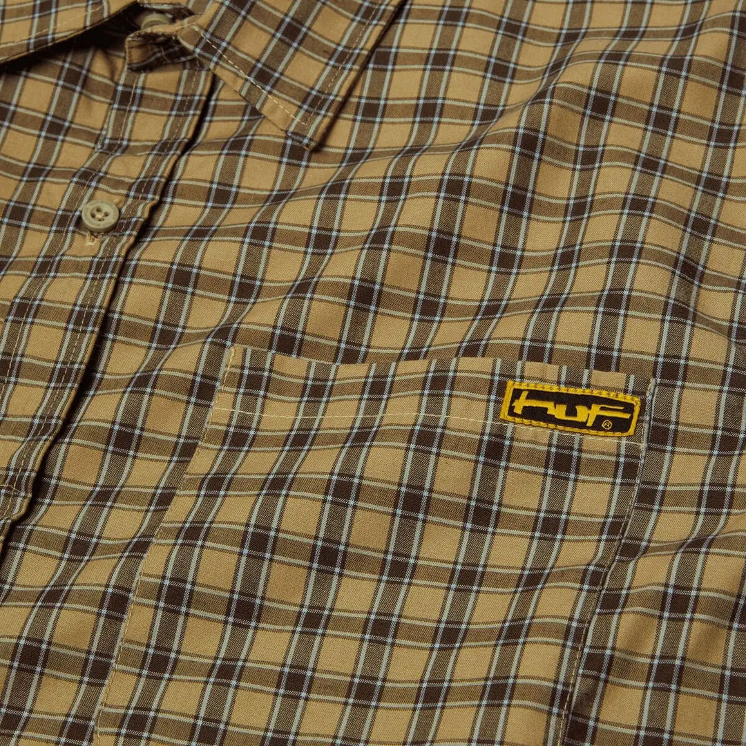 HUF Stretch Micro Plaid Shirt 