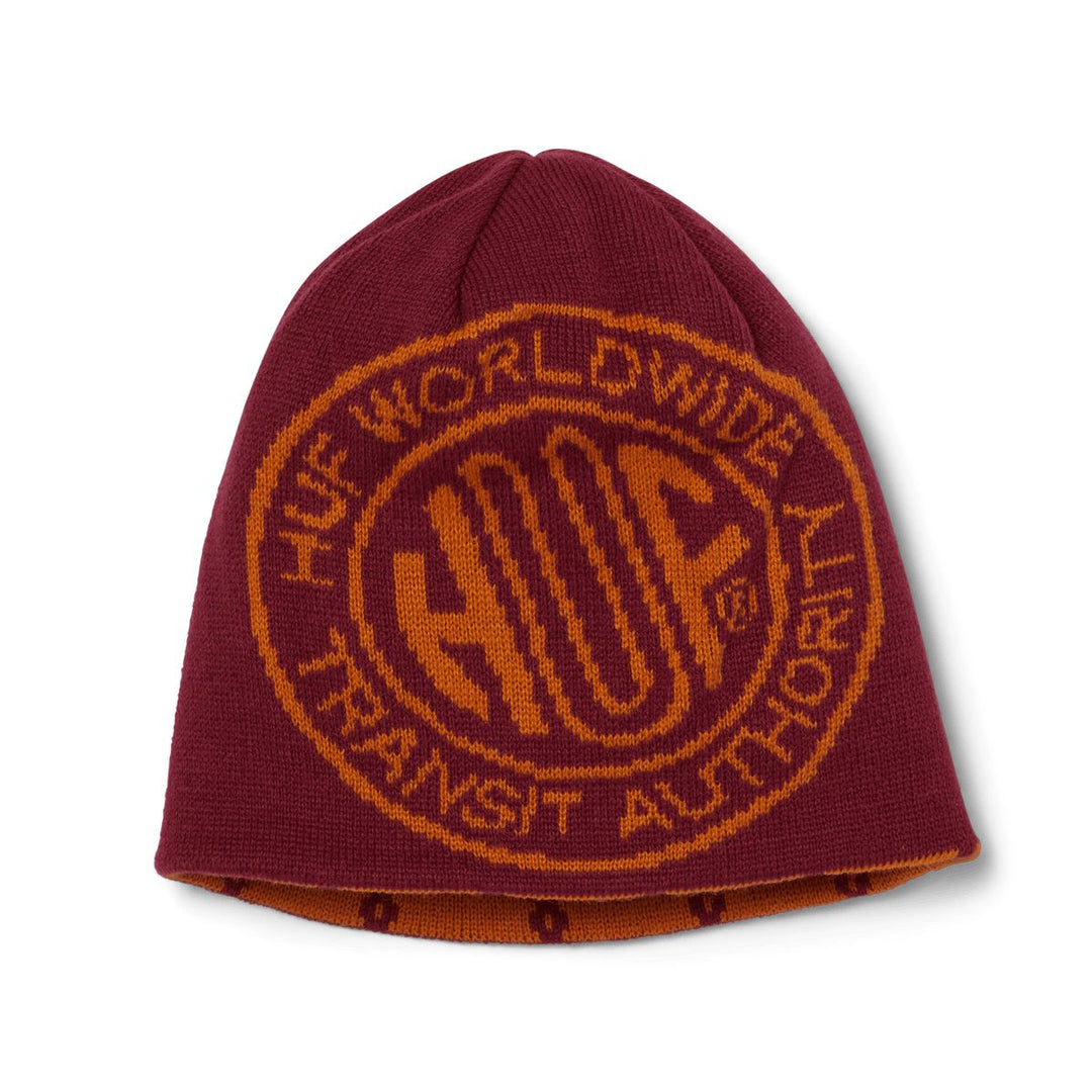 HUF Token Reversible Skull Beanie Berry 