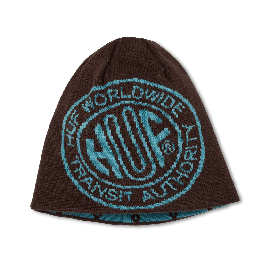 HUF Token Reversible Skull Beanie Bison 