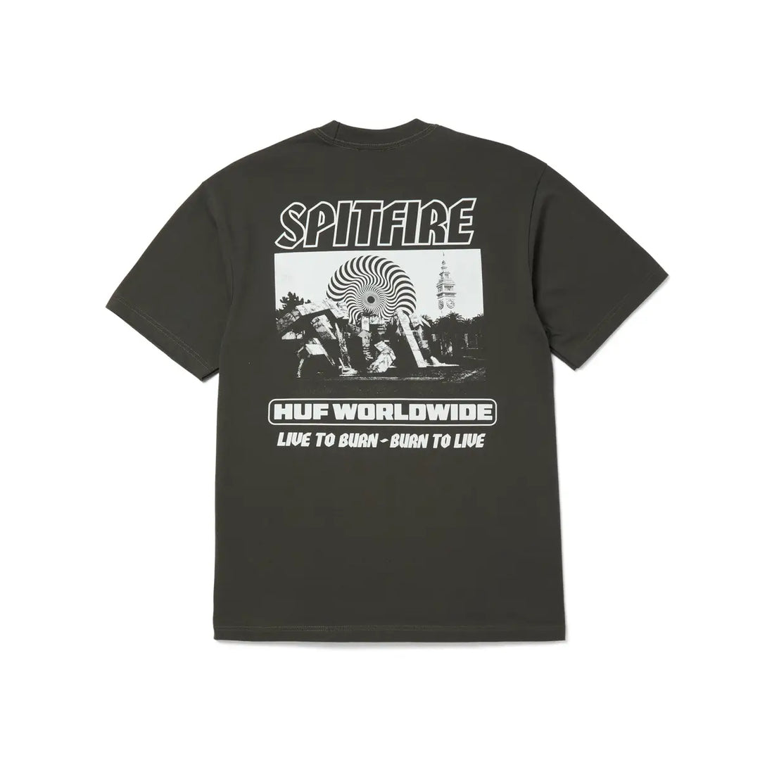 HUF x Spitfire Burn Heavyweight T-Shirt