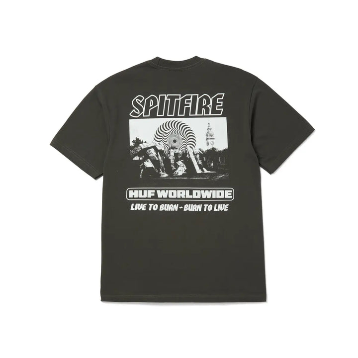 HUF x Spitfire Burn Heavyweight T-Shirt
