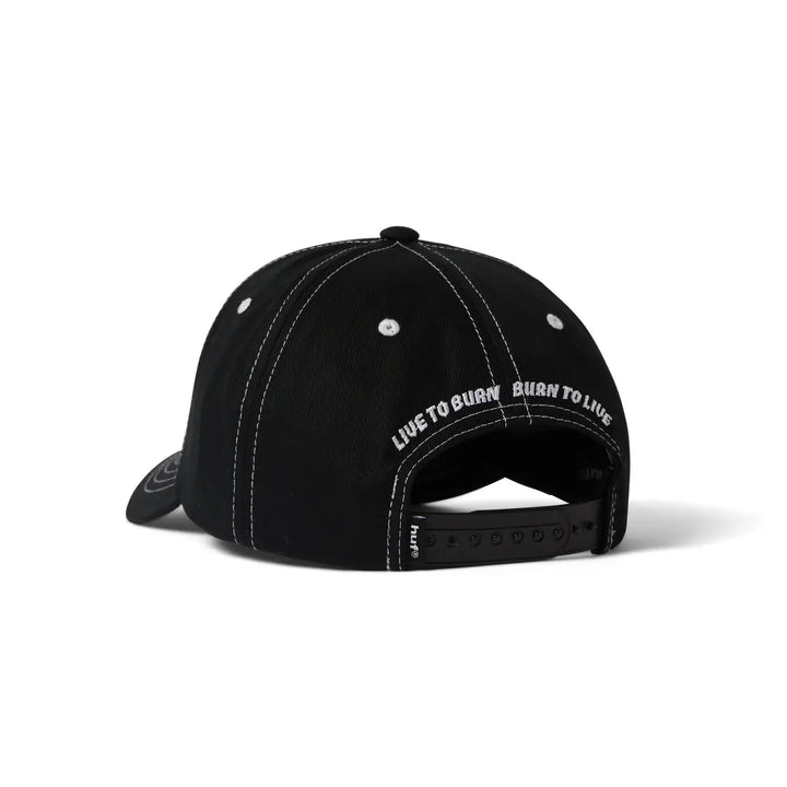 HUF x Spitfire Union Snapback Cap - Black